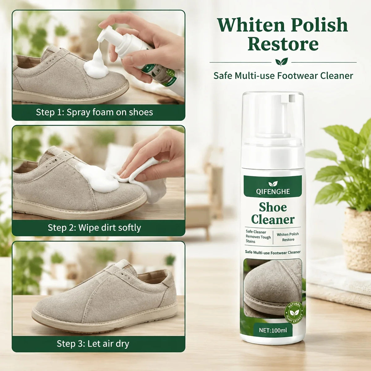 Shoe Cleaning & Whitening Set – Stain Removal & Anti-Yellowing