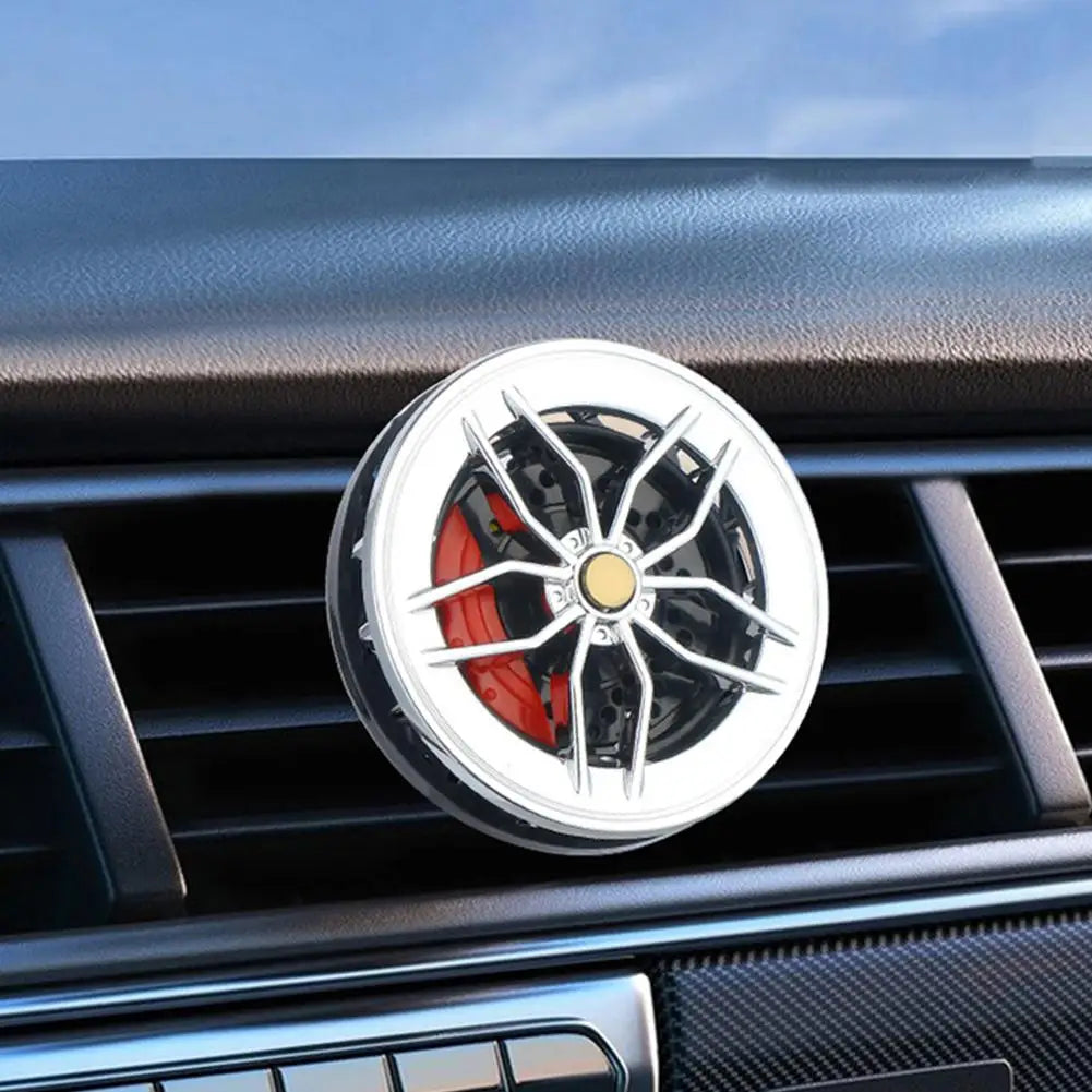 Sports Car Wheel Shape Air Freshener Vent Clip Rotatable Auto Outlet