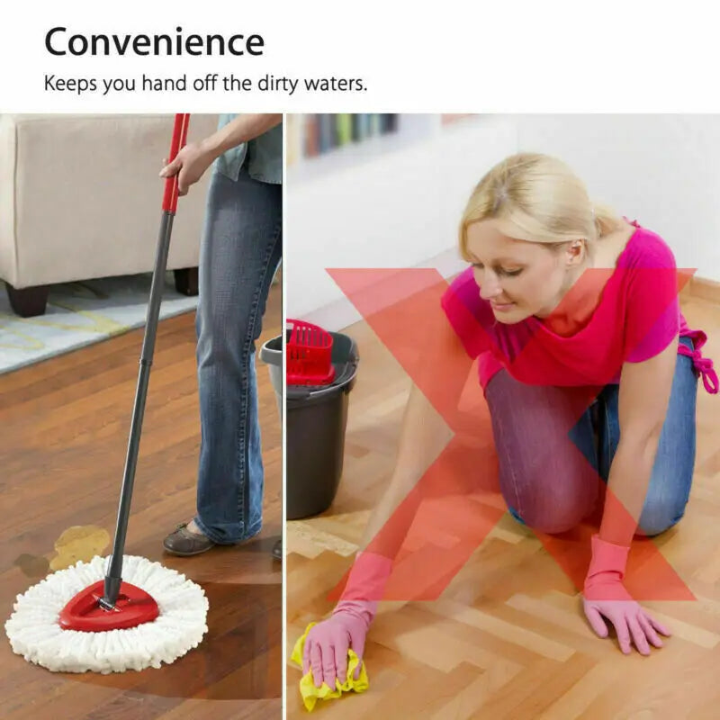 Microfiber Spin Mop Replacement Head | 360° Easy Wring Refill