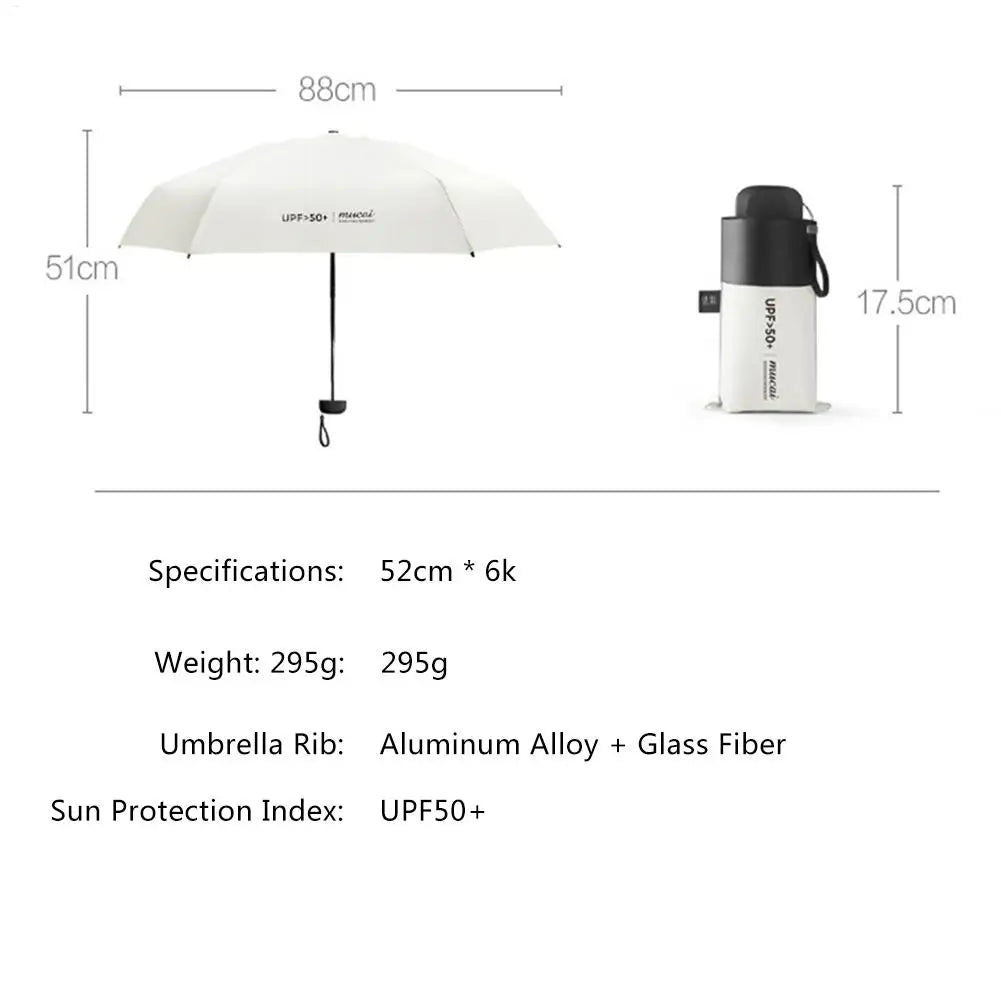 UV Sun Umbrella – Compact Windproof Folding Travel Umbrella