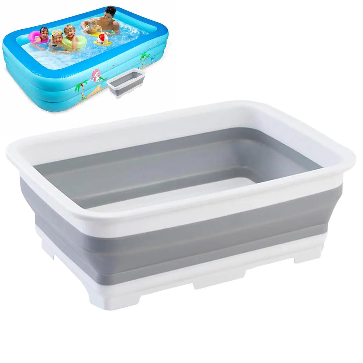 Foldable Foot Bath Folding Bowl Feet Soaking Bucket Pool Accessories