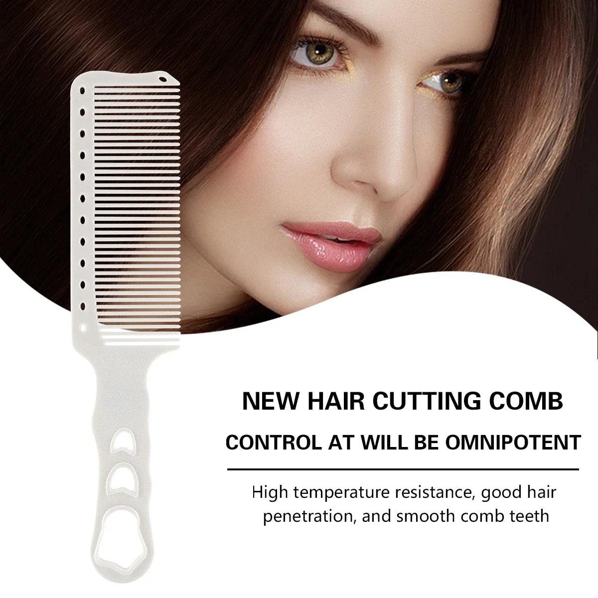 Wide Tooth Anti-Static Hair Cutting Comb | Salon & Home Use