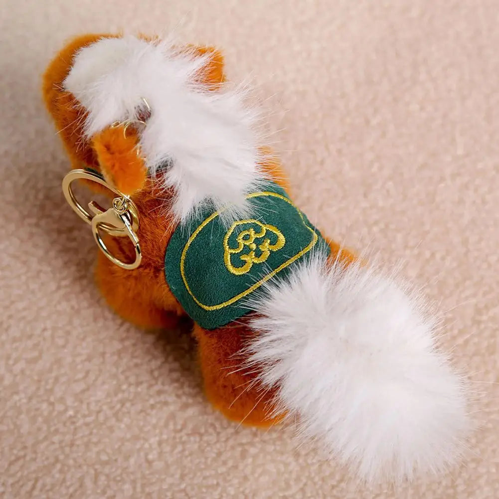 Vintage Pony Pendant Keychian Kawaii Plush Toy Soft Cartoon Animal