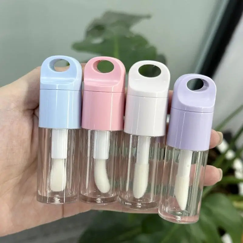Empty Lip Gloss Tube with Big Brush Wand | 4ml Refillable