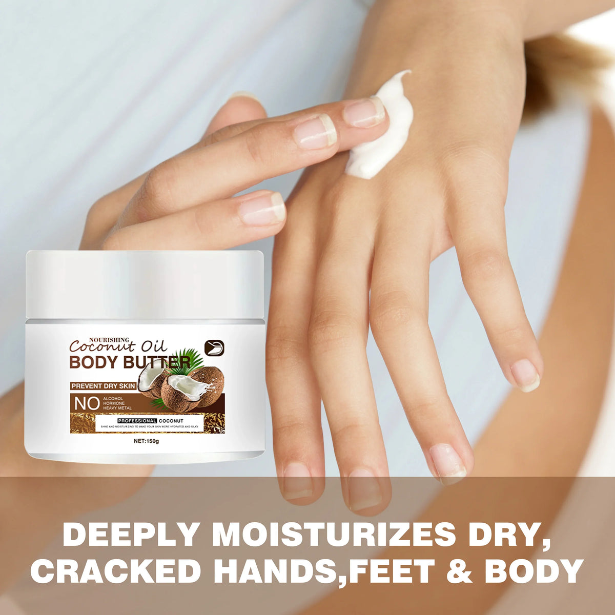 Ottilavie Coconut Oil Body Cream Aloe Deep Hydration All Skin Types