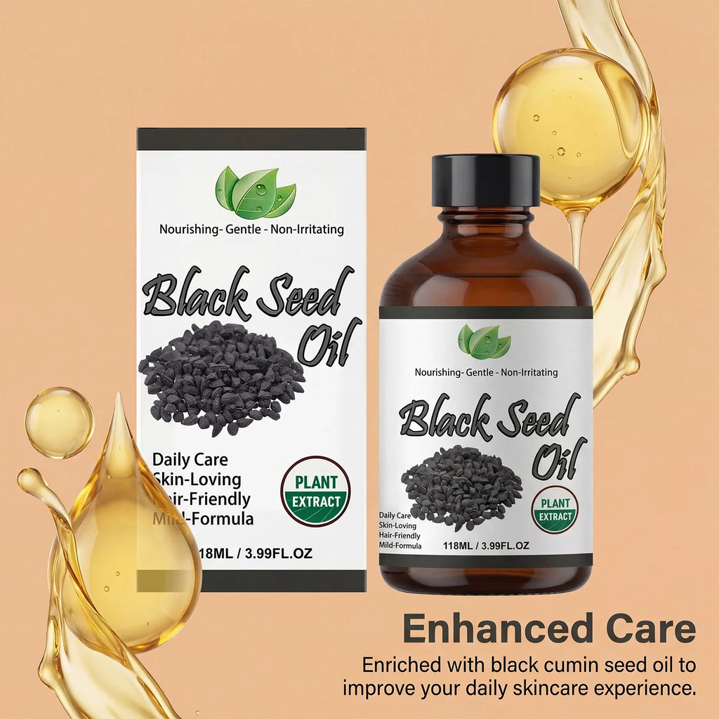 Organic Black Seed Oil for Hair, Face & Body – 118ml
