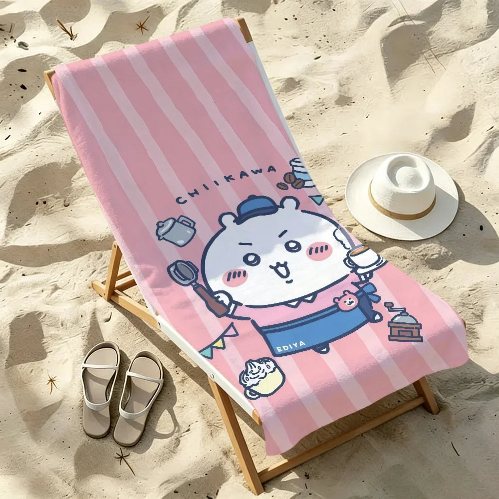 Chiikawa Quick-Dry Beach Towel | Soft, Cute & Multi-Use