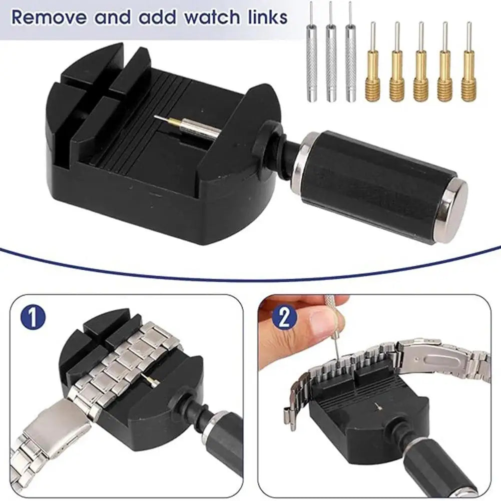 Watch Link Remover Tool Kit – 11-Piece Band Pin Repair Set