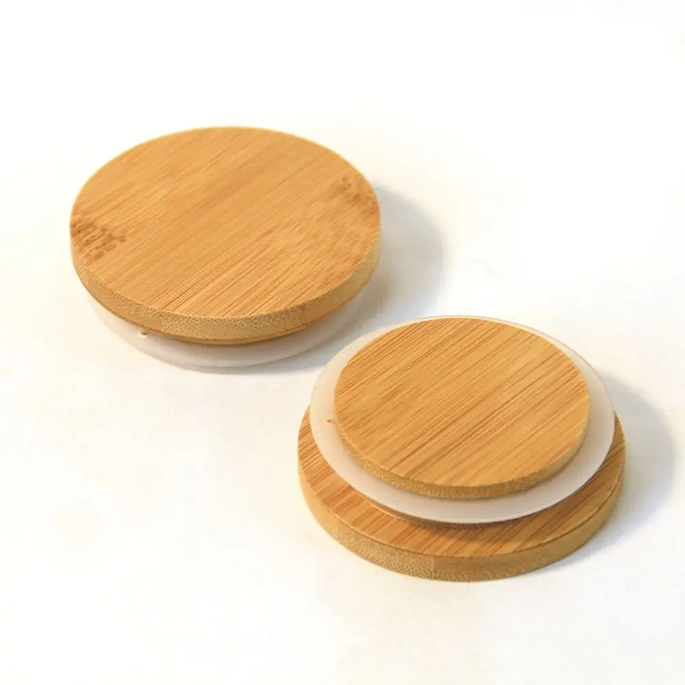 Bamboo Wood Cup Lid with Silicone Ring | Tea Set Cover