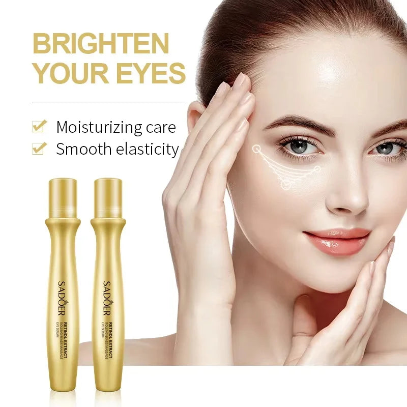 SADOER Retinol Rolling Bead Eye Serum – Firm & Brighten