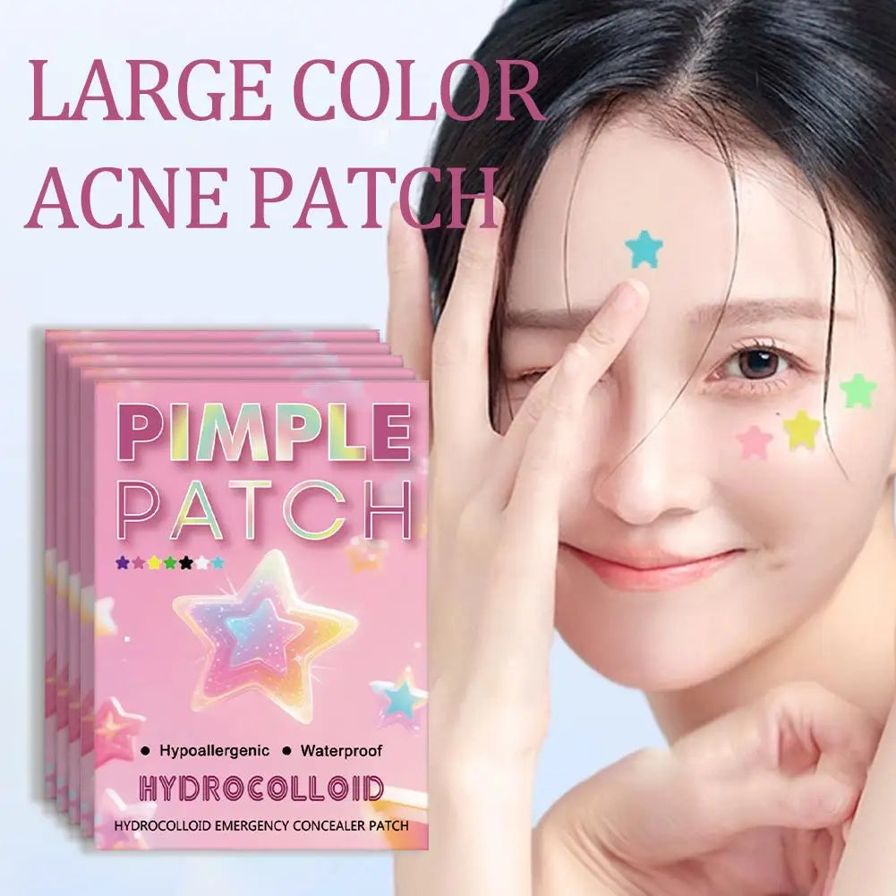 1400-Count Star Hydrocolloid Pimple Patches – Assorted Sizes