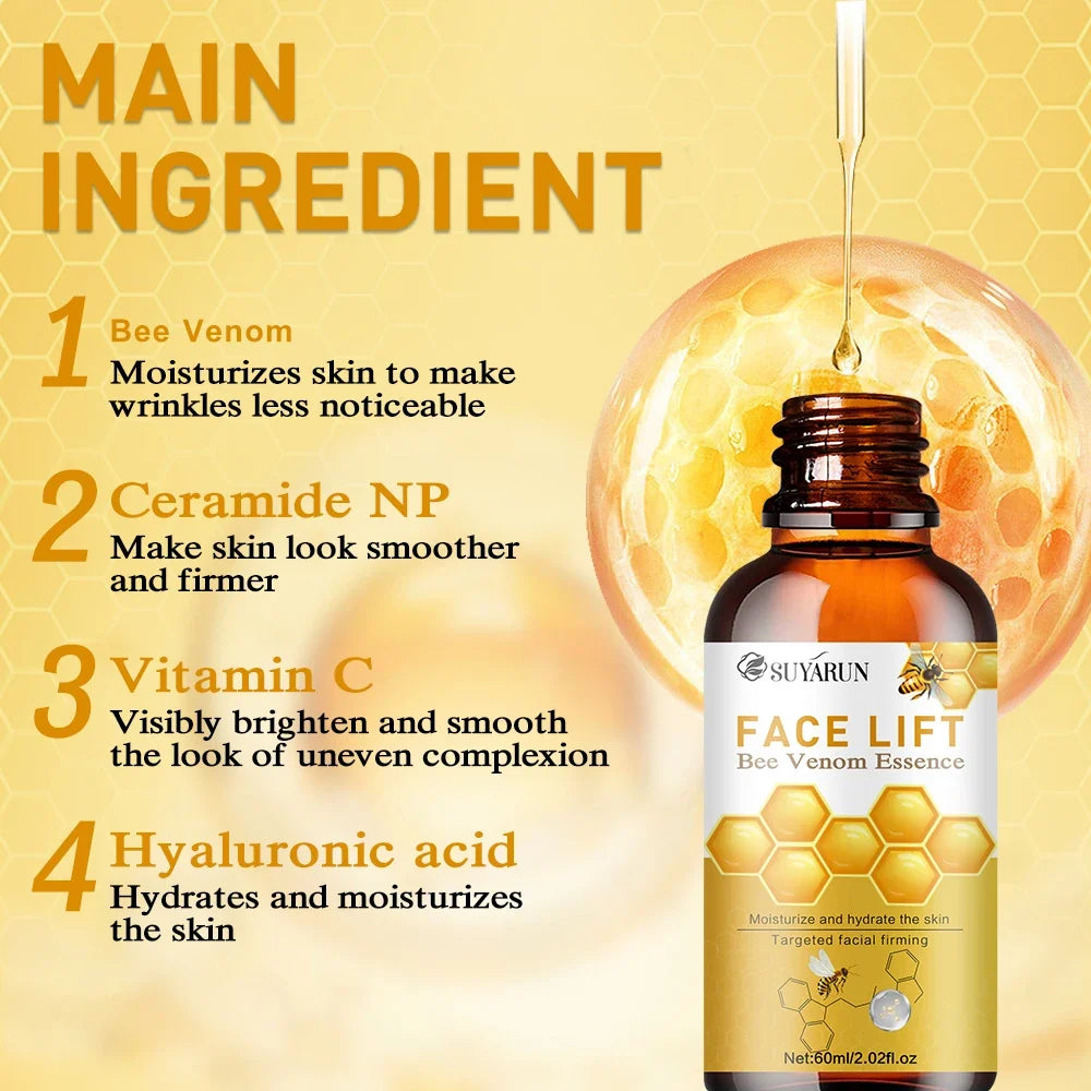 Bee Venom Anti-Aging Face Serum – Polypeptide & Hyaluronic Acid