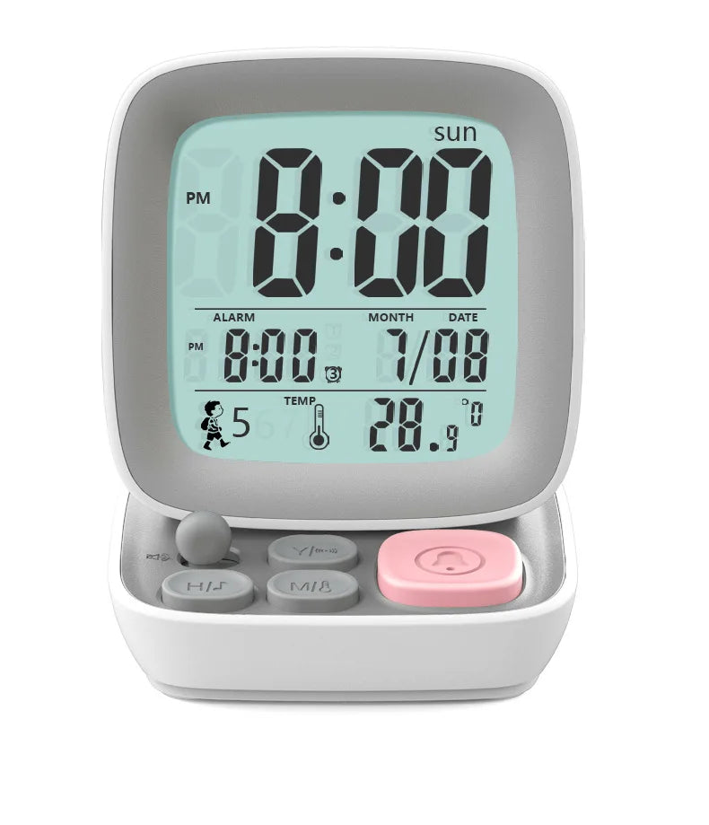 Kids Digital Alarm Clock – USB Charging & Night Light