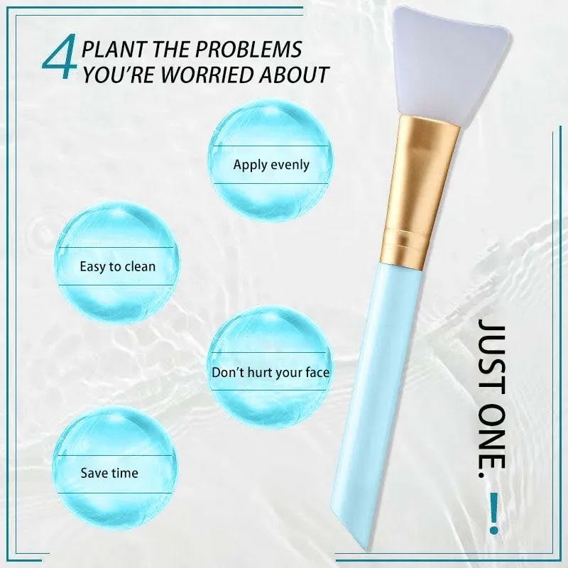 Silicone Face Mask Brush | Soft DIY Mud & Clay Applicator