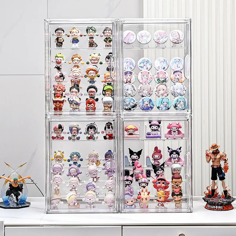 Acrylic Wall Mounted Display Cabinet | Removable Shelves