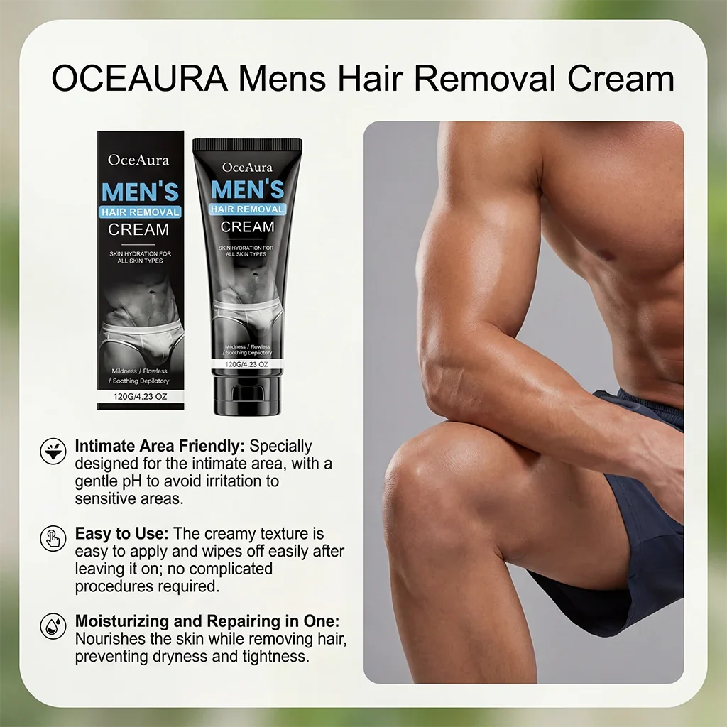 Men's Gentle Hair Removal Cream – Fast, Smooth & Hydrating