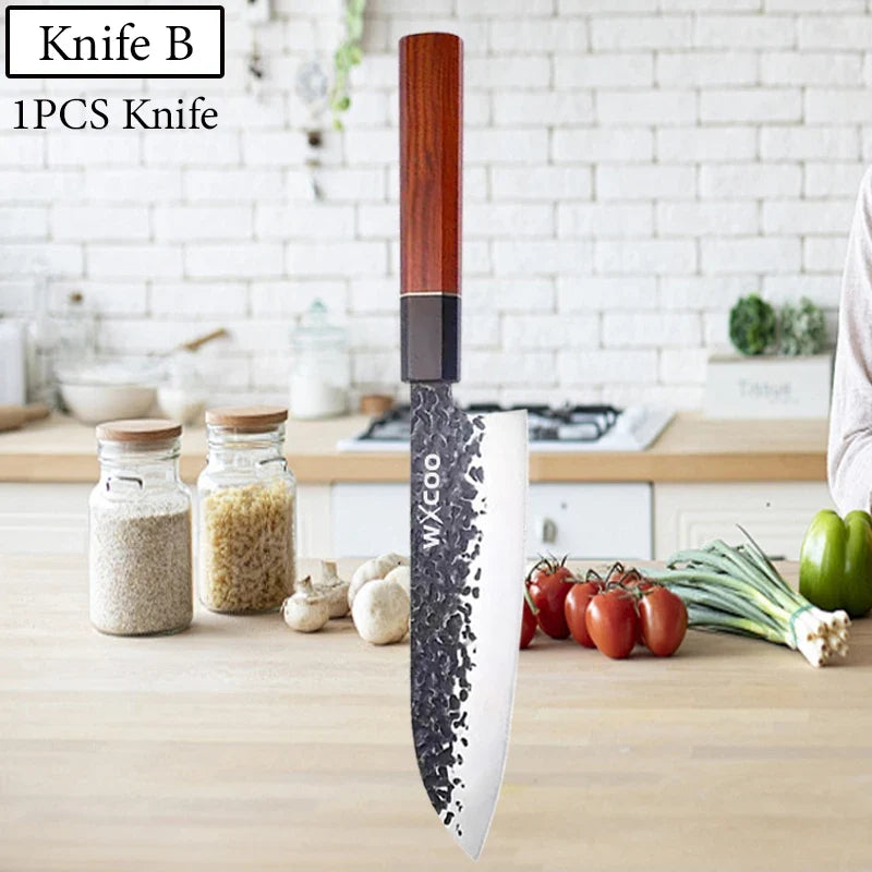 WXCOO Hand-Forged Japanese Chef's Knife – Multipurpose 14.5"