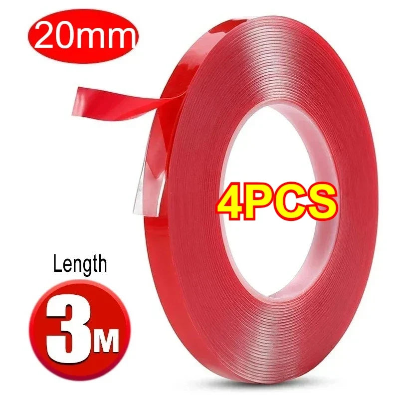 Nano Double-Sided Adhesive Tape – Transparent, Reusable, Waterproof