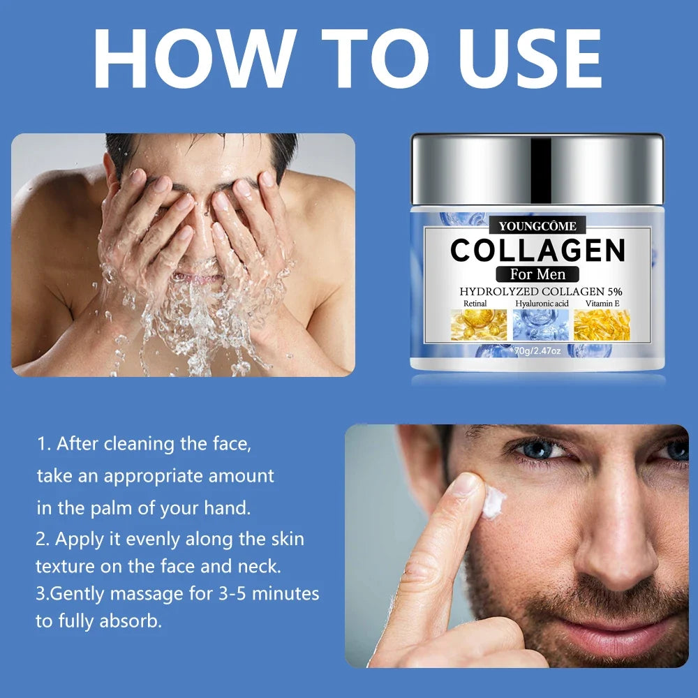 YOUNGCOME Men's Retinol Face & Neck Cream – Firm & Moisturize