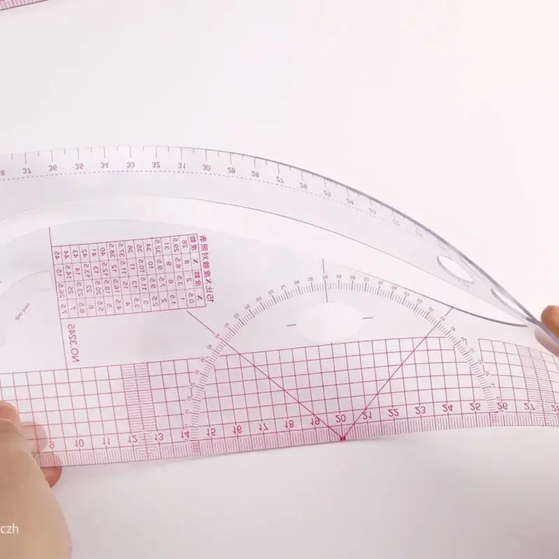 6-Piece French Curve Ruler Set for Sewing & Pattern Drafting