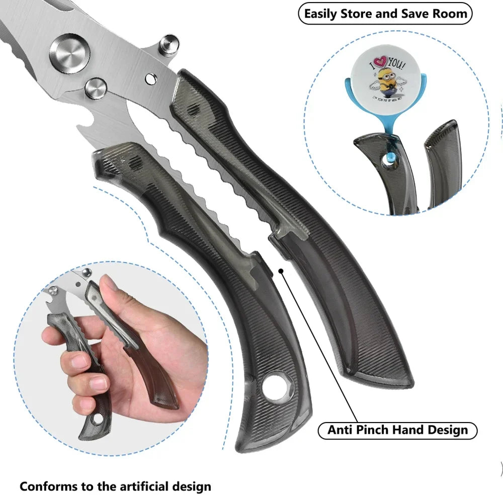 Heavy-Duty Poultry Shears – Sharp Kitchen Scissors & Safety Lock
