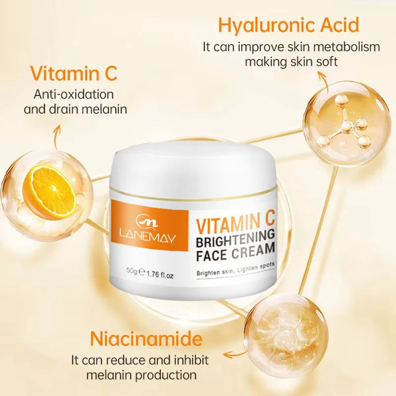 Vitamin C Brightening Face Cream | Dark Spots, Firming & Glow