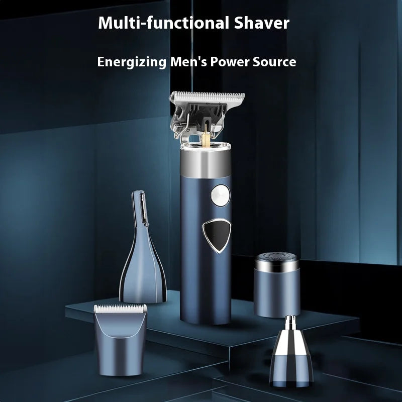 Men's 5-in-1 Electric Hair Trimmer – Face, Ear & Nose