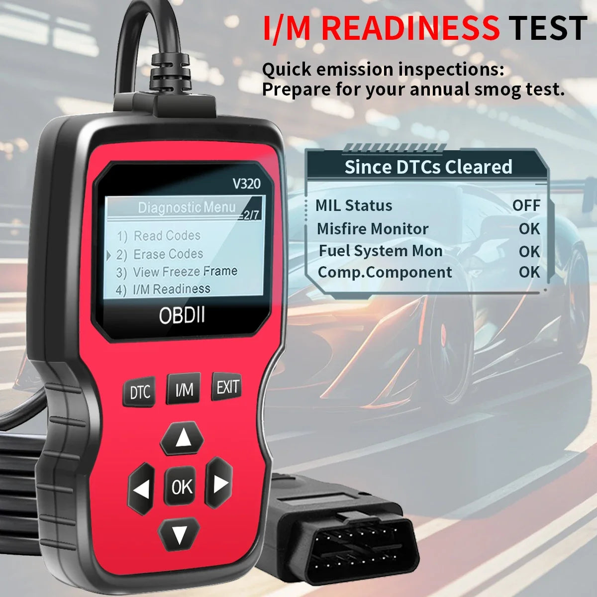 OBD2 Scanner – Engine Fault Code Reader & Real-Time Data