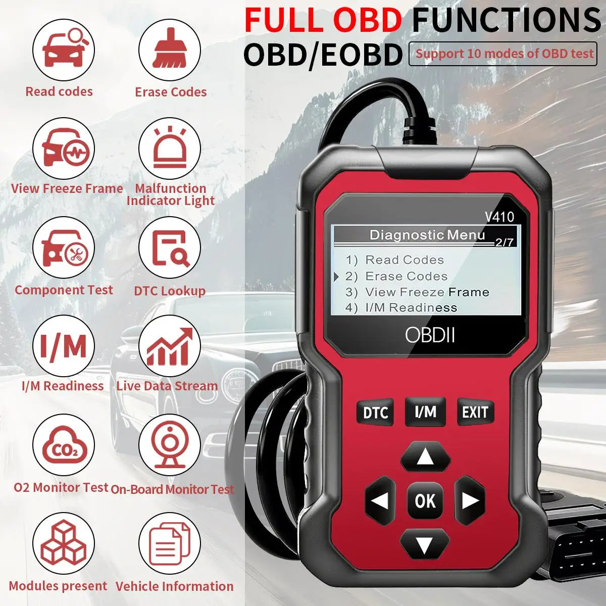 Universal OBD2 Scanner – Engine Fault Code Reader (1996+)