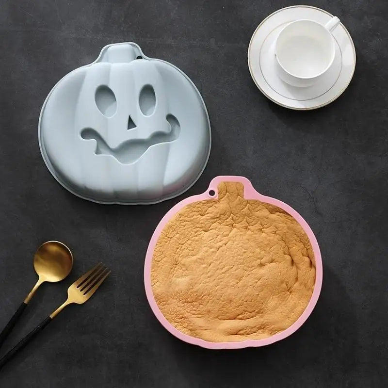 8-Inch Pumpkin Silicone Baking Mold | Halloween Mousse Cake Tray