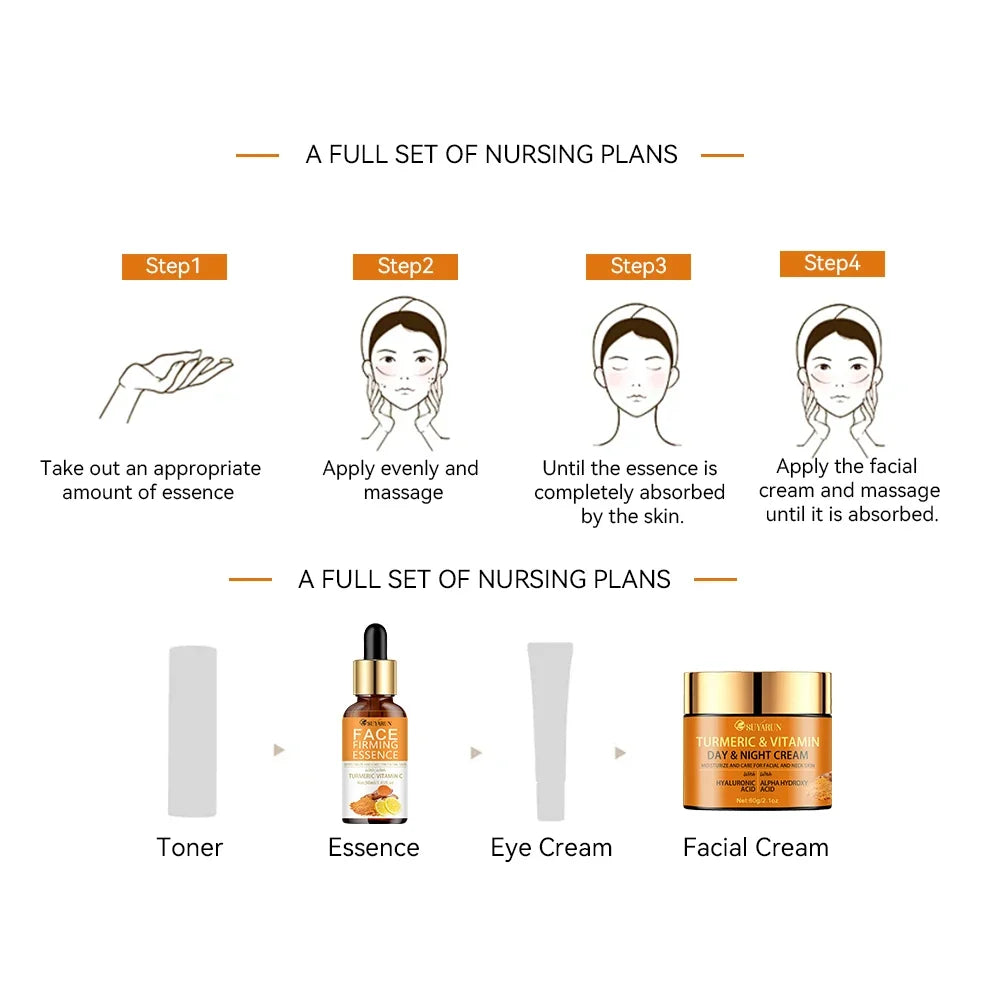 Vitamin C Brightening Cream & Turmeric Firming Serum Duo