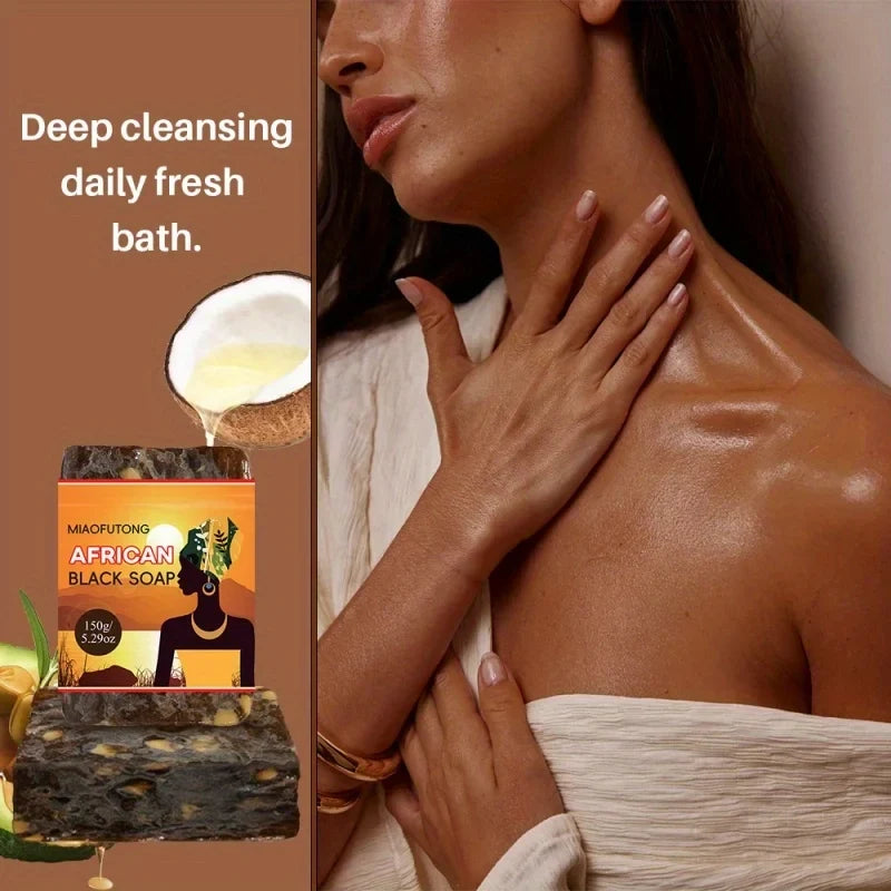 African Black Soap – Handmade Essential Oil Bar, All Skin Types