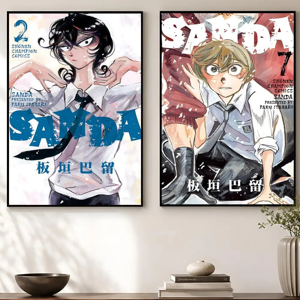 Anime SANDA HD Waterproof Self-Adhesive Wall Poster | Room Decor