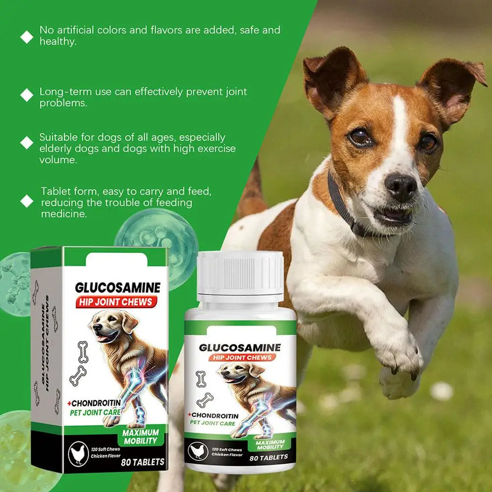 1 2 3box Pet Joint Health Tablets Dogs Ammonia Chondroitin Care