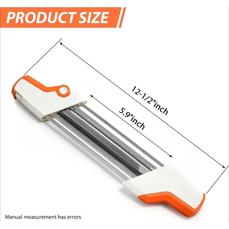 2-in-1 Chainsaw Chain File Sharpener Kit 4.8mm Whetstone
