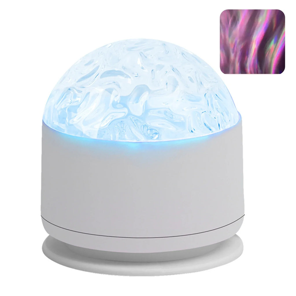 16-Color Aurora Water Ripple Projector Night Light | Remote