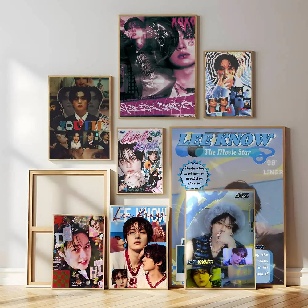 K-Pop Singer Wall Poster – Waterproof Self-Adhesive Mural Sticker