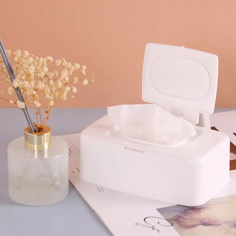 Wet Tissue Box Wipes Dispenser Portable Napkin Storage Holder