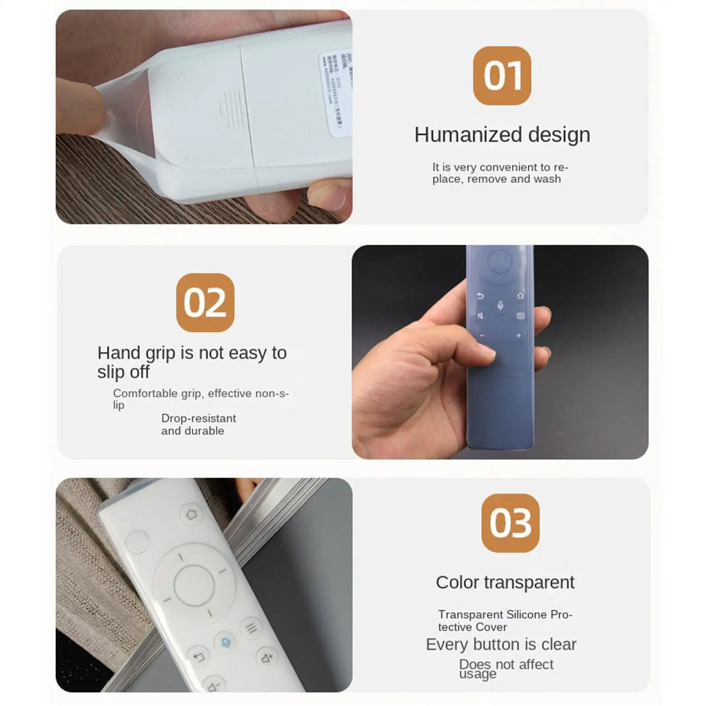 Universal Silicone Remote Control Cover – Clear Protective Sleeve