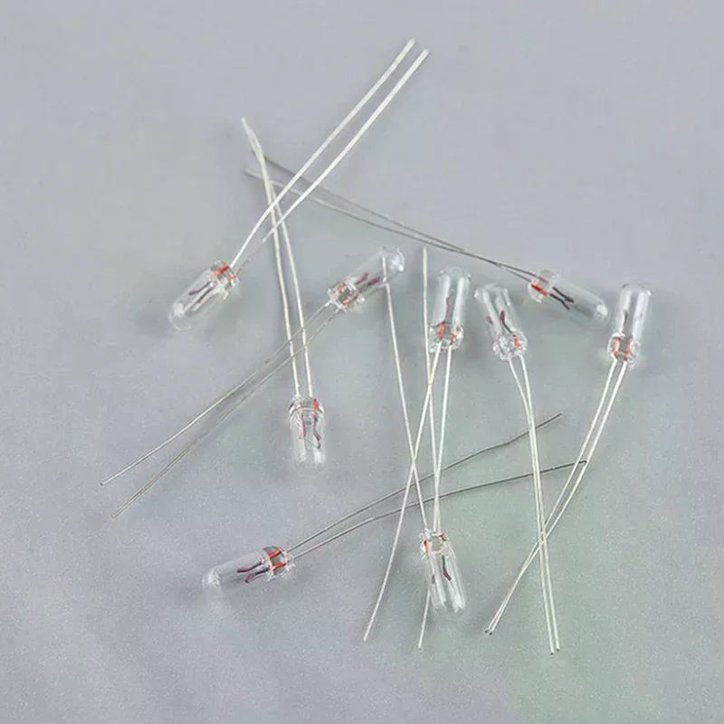 Clear 12V Mini Bulb Wheat Rice Bulbs Switch Button Indicator Tungsten