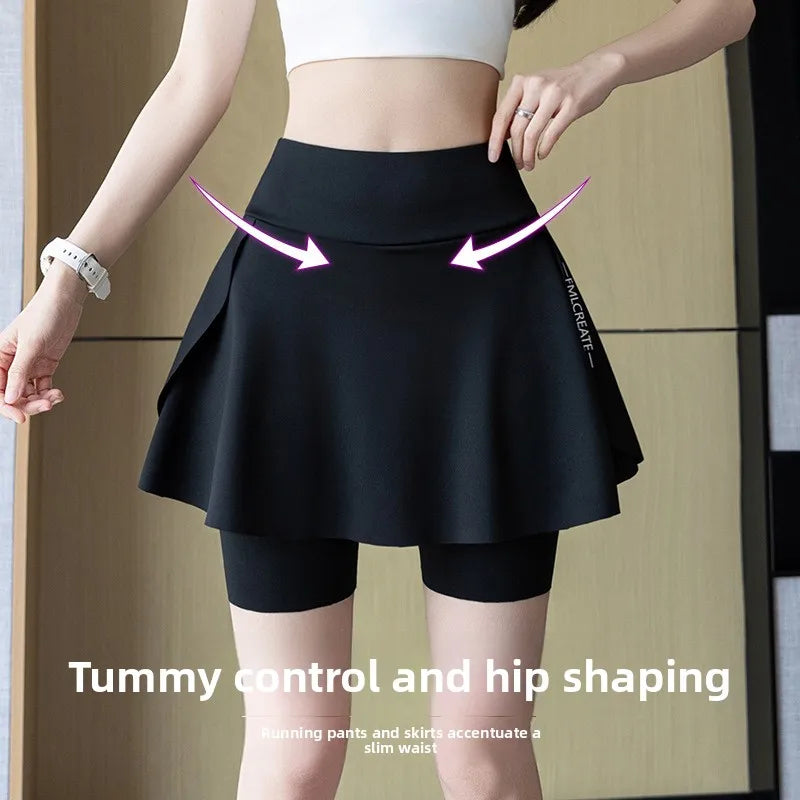 Women's 2-in-1 Skort Shorts – Yoga, Running & Anti-Chafe