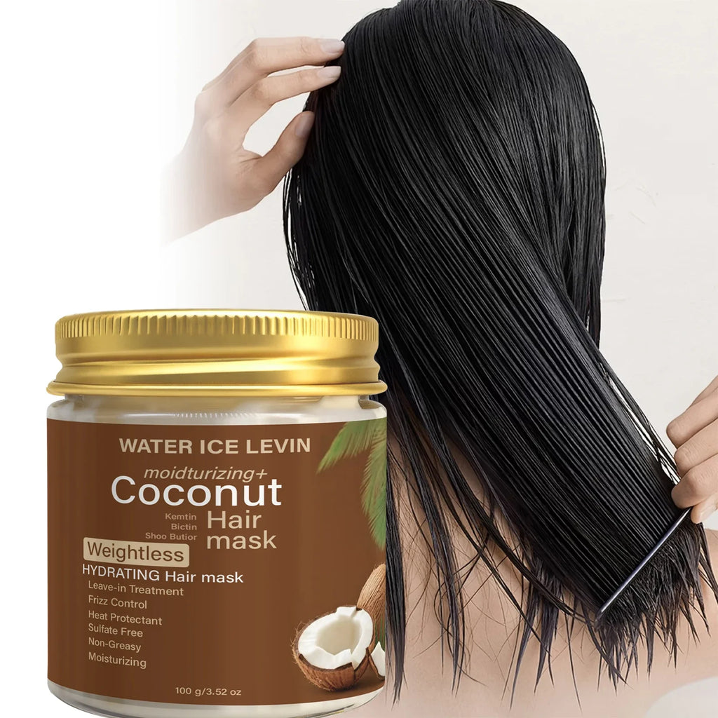 Sulfate-Free Coconut Hair Mask – Moisture & Heat Protection