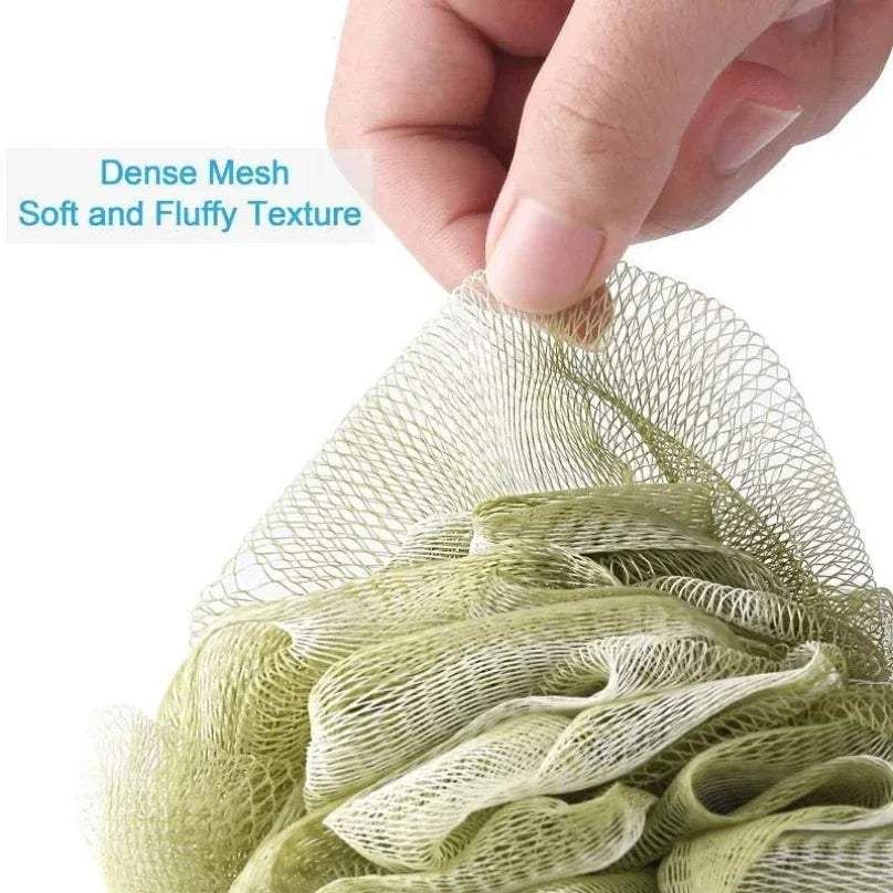 Soft Lace Bath Sponge Loofah Ball – Exfoliating Scrubber