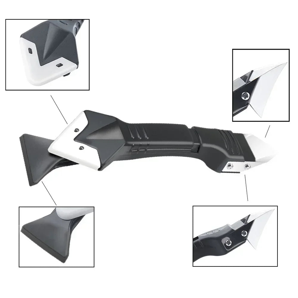 5in1 Silicone Scraper Squeegee Glue Remover Knife Caulking Angle