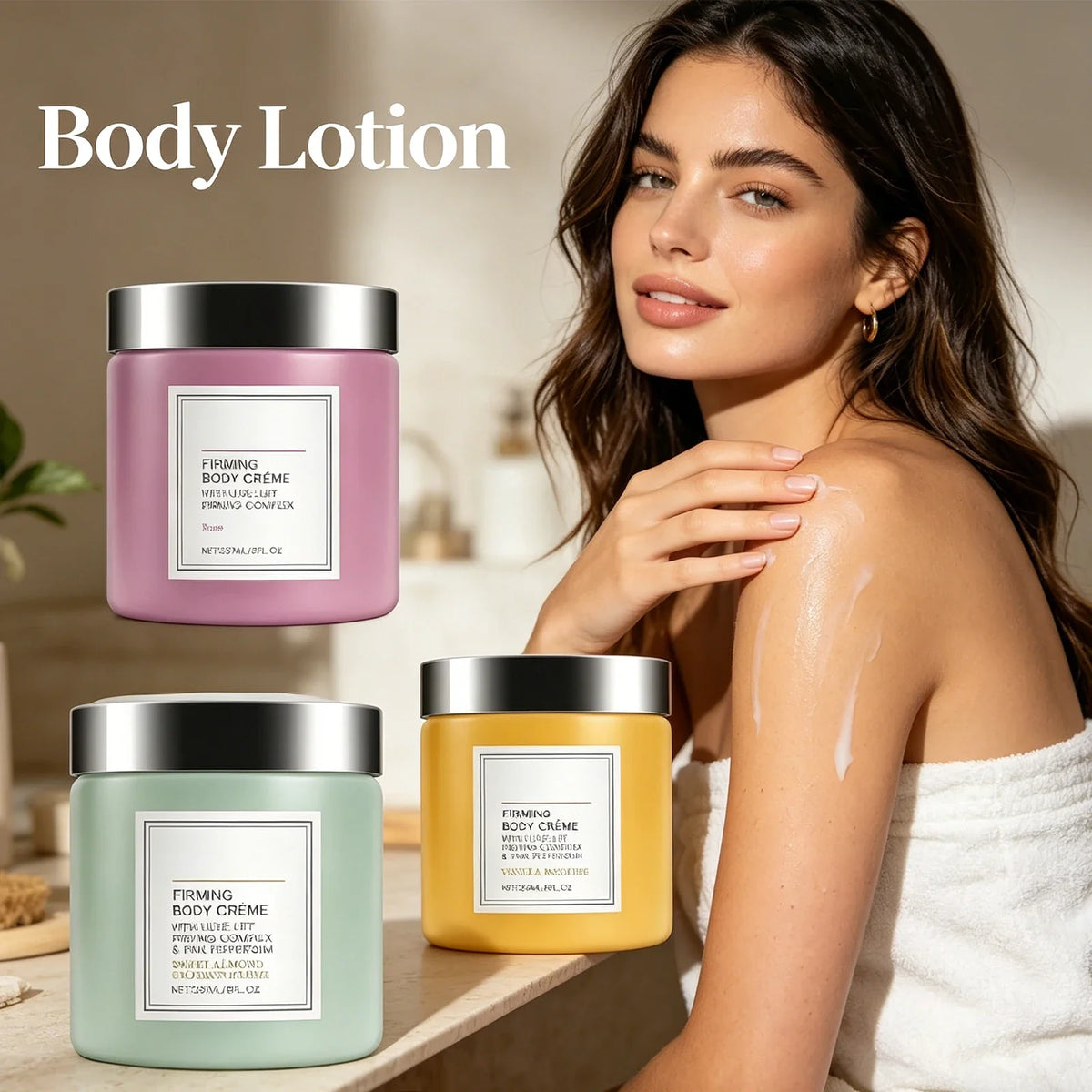 237ml Firming Hydrating Body Cream – Non-Greasy Floral Scent