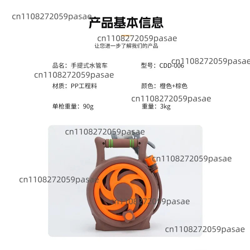 Garden Hose Reel Cart – Manual Storage Watering Set 10–20m