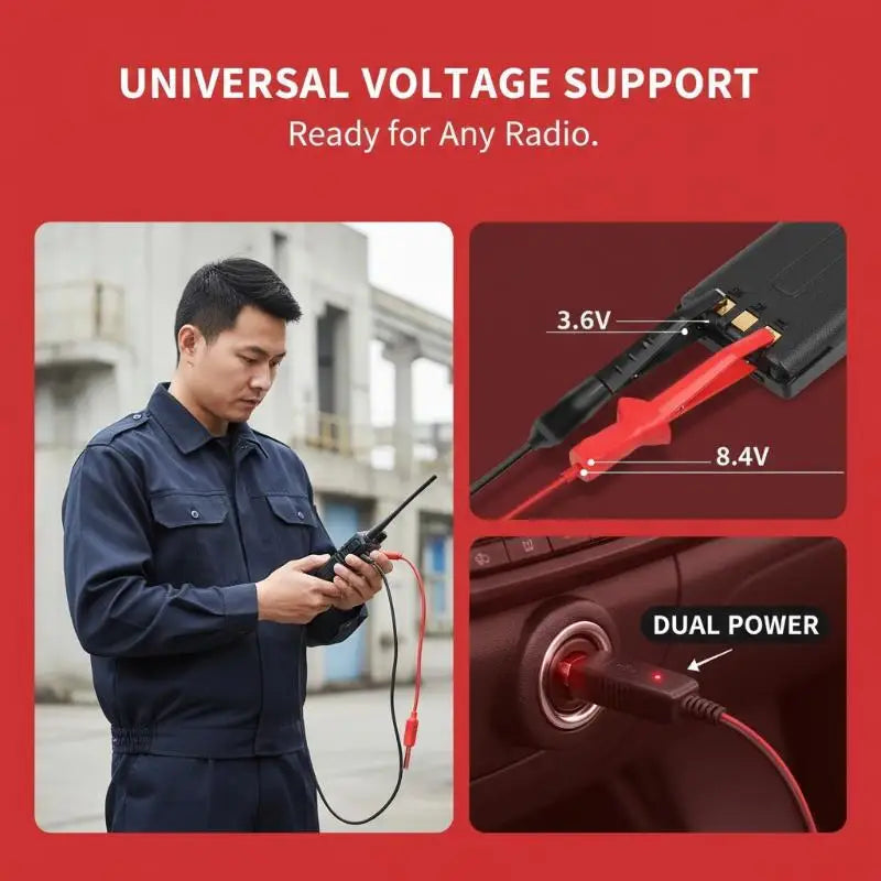 Universal USB Charger Cable for UV-5R UV-82 BF-888S Walkie Talkie