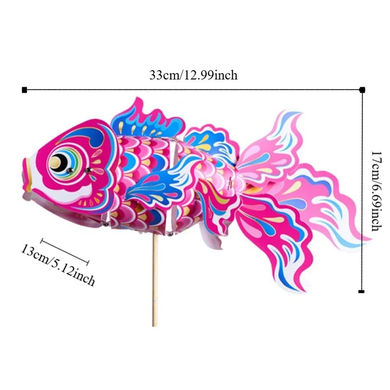 DIY Goldfish Koi Carp Paper Lantern LED Light – Hanfu Decor