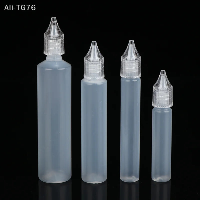 5-Pack Refillable Dropper Bottles 10–50ml | Pen Tip Design