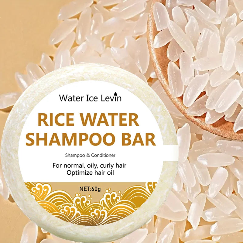 Organic Rice Water Shampoo Soap Bar – Nourishing Hair Care 60g